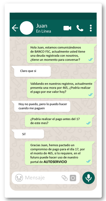 cobranza con whatsapp
